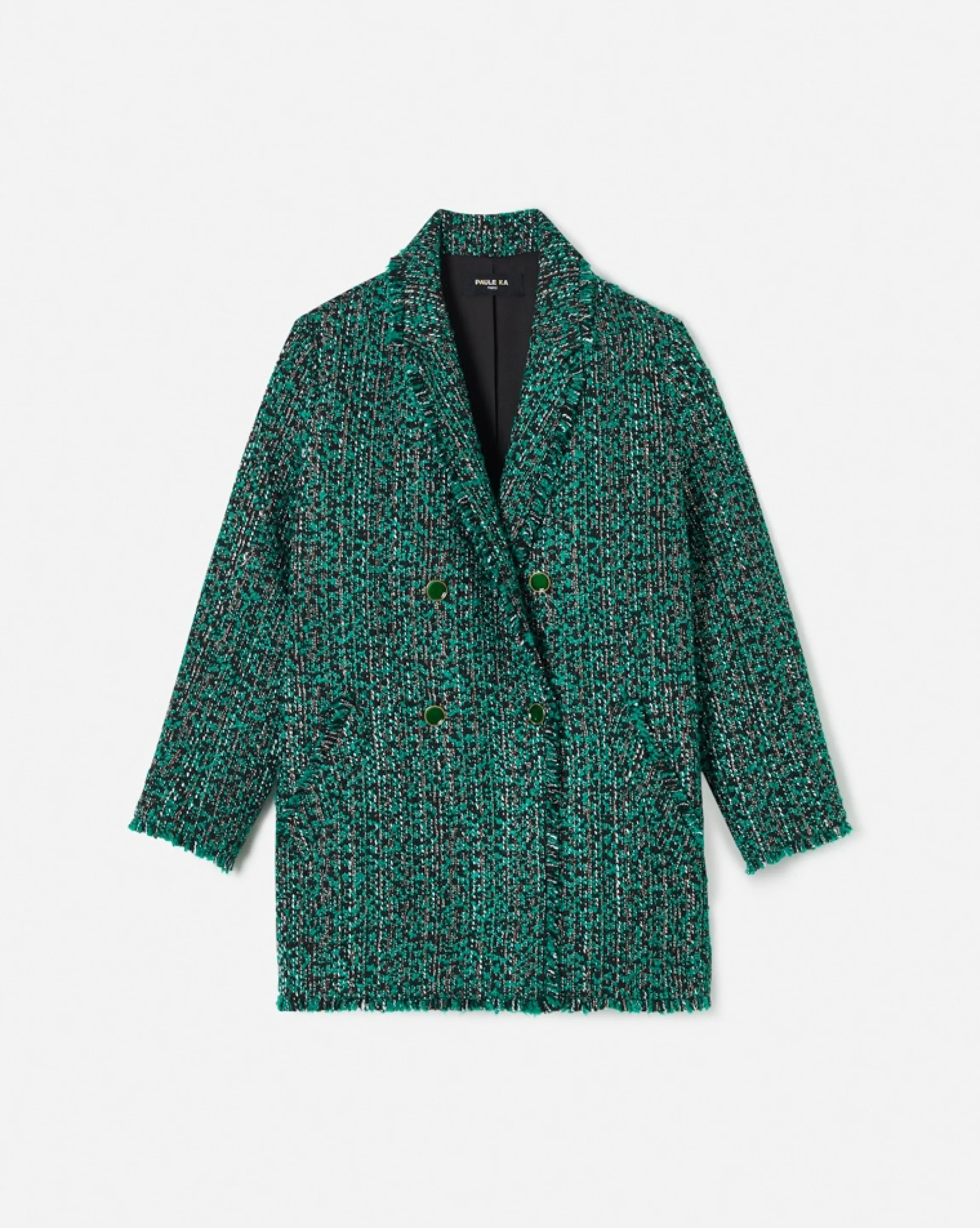 Flash Sale Veste Longue En Tweed Bicolore Femme Vestes