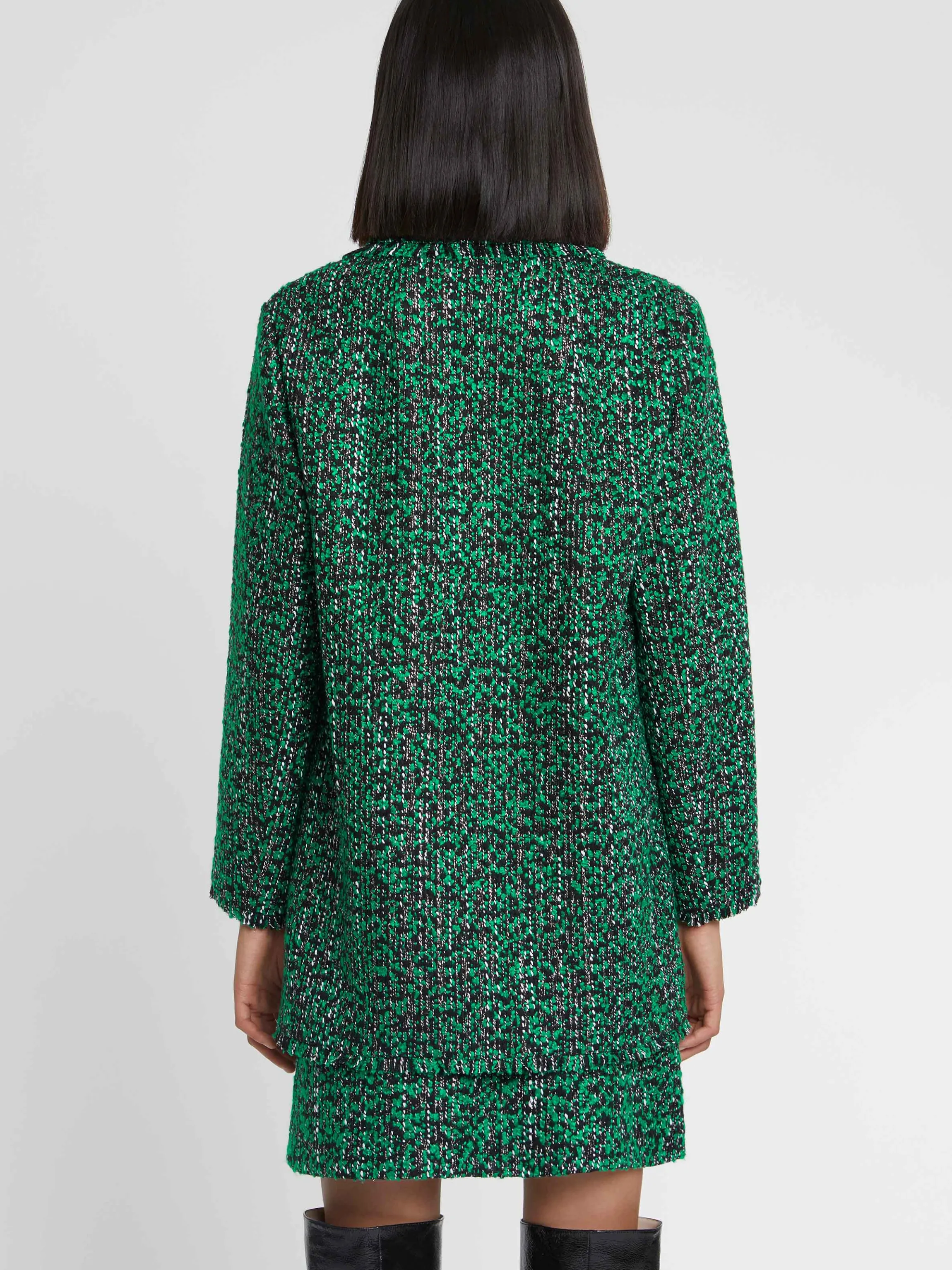 Flash Sale Veste Longue En Tweed Bicolore Femme Vestes